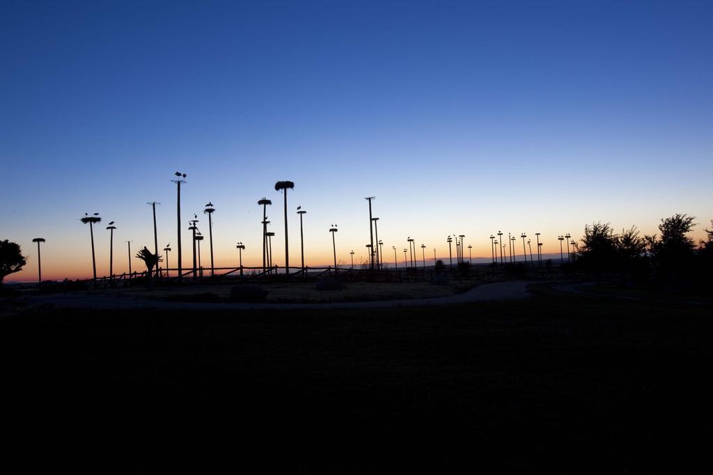 فندق هوسبيس بالاسيو دي أريناليس آند سبا Caces المظهر الخارجي الصورة The parking lot at dusk